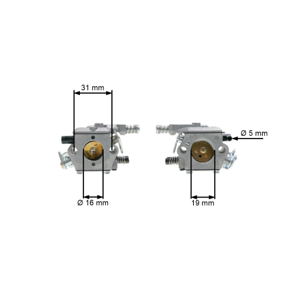 Karburátor pre Čínske motorové píly a píly z hobbymarketov s obsahom motora 38 ccm
