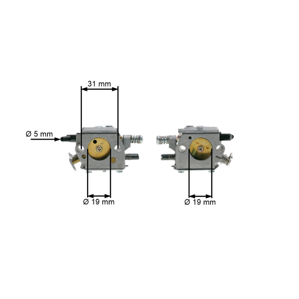 Karburátor pre Čínske motorové píly a píly z hobbymarketov s obsahom motora 62 ccm