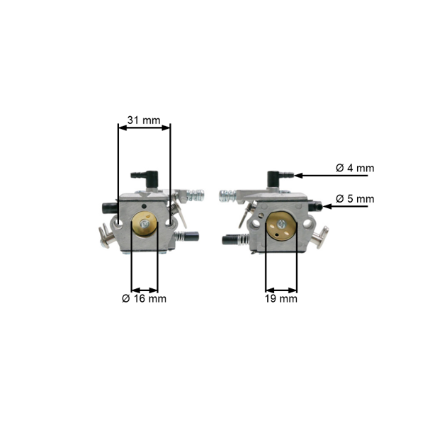 Karburátor pre čínske píly a píly z hobbymarketov s objemom motora 45 cm3 52 cm3 58 cm3