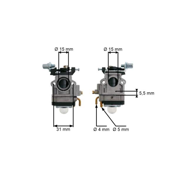 Karburátor pre krovinorezy Echo AL-KO Alko Hecht čínskych značiek a hobbymarket