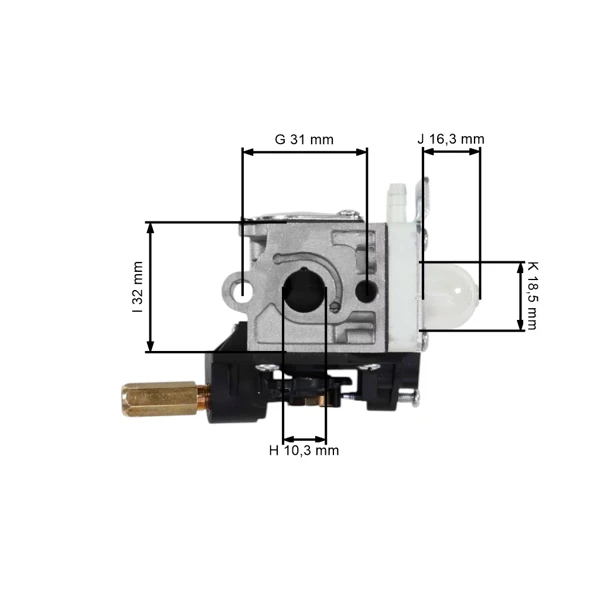 Karburátor pre krovinorezy Echo SRM255 SRM265 SRM266 (OEM A021001201)