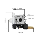 Karburátor pre krovinorezy Echo SRM255 SRM265 SRM266 (OEM A021001201)