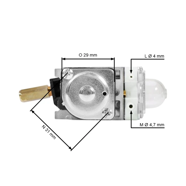 Karburátor pre krovinorezy Echo SRM255 SRM265 SRM266 (OEM A021001201)