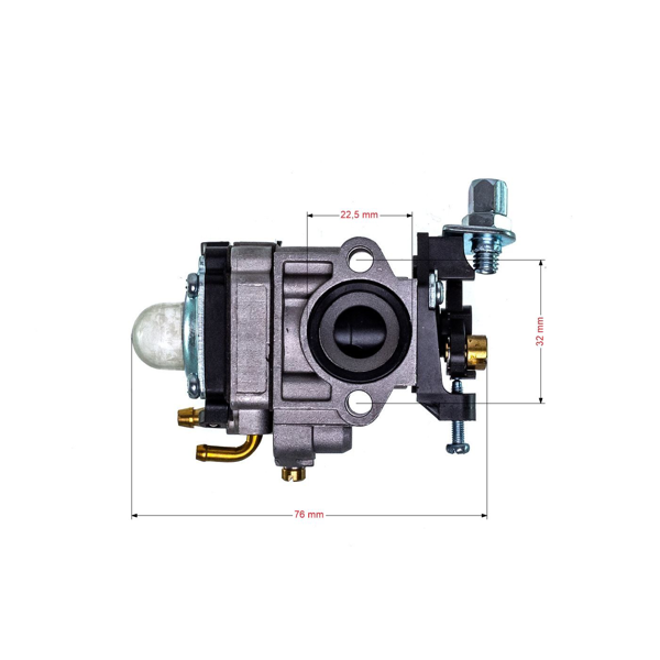 Karburátor pre krovinorezy Echo SRM2601 SRM2400 SRM2610 PE2601 AL-KO Alko Hecht čínskych značiek a hobbymarket (OEM 12300057731)