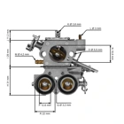 Karburátor pre krovinorezy Husqvarna 253R 553RBX 553RS (OEM 574184501)