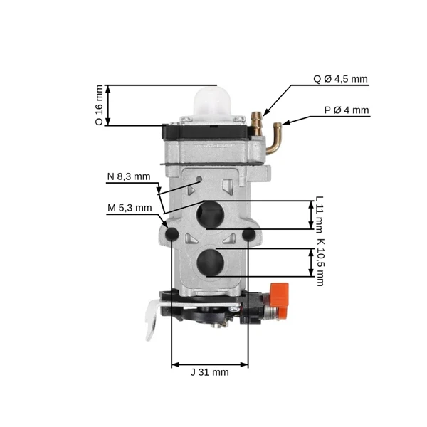 Karburátor pre krovinorezy Kawasaki TJ45 (OEM 150040708)