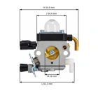 Karburátor pre krovinorezy Stihl FS38 FS45 FS55 FS80 FS85 (OEM 41401200619)