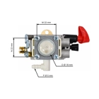 Karburátor pre krovinorezy Stihl FS40 FS50 FS50C FS56 FC56 FS70 (OEM 41441200608)