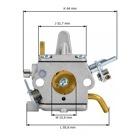 Karburátor pre krovinorezy Stihl FS400 FS450 FS480 FR350 FR450 FR480 C1Q-S34H (41281200651)