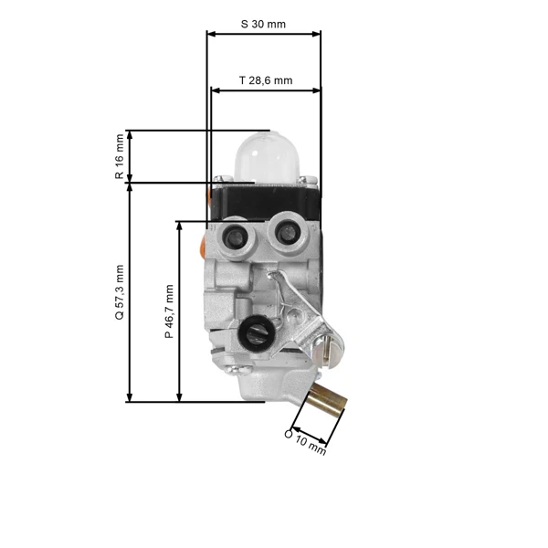 Karburátor pre krovinorezy Stihl FS87 FS87R FS100 FS100R FS100RX FS110 FS110R FS110X FS110RX FS90 FS90R KM100R KM110R HT100 HT101 (OEM 41801200611)