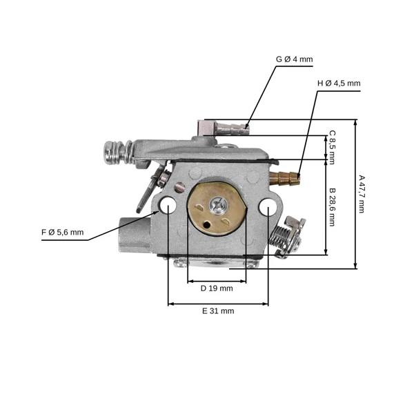 Karburátor pre motorové píly Echo CS510 CS520 CS4200ES (OEM A021000220)
