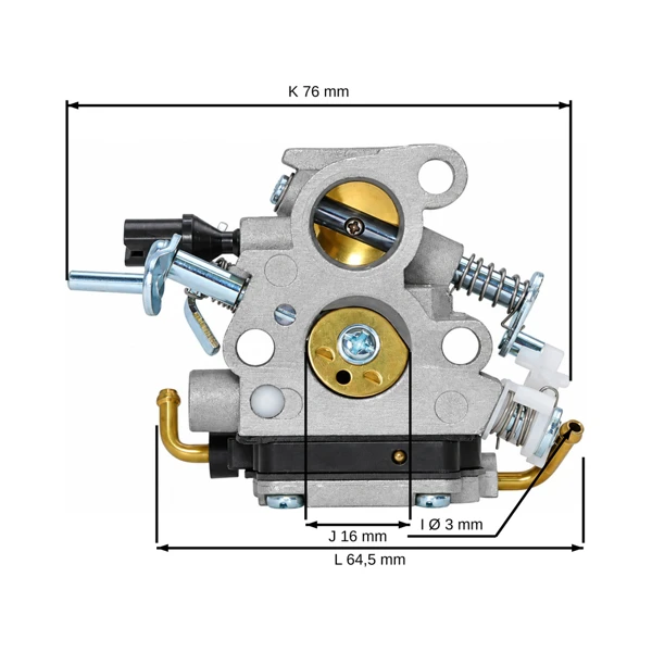 Karburátor pre motorové píly Husqvarna 135 140 435 435E 440 Jonsered CS2240 CS2240 II CS2240 S II McCulloch CS350 CS390 CS410 (OEM 506450501)