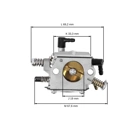 Karburátor pre motorové píly OLEO-MAC Oleo-mac 956 961 962 965HD Efco 156 162 165HD (OEM 50010302A)
