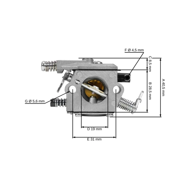 Karburátor pre motorové píly Stihl 021 023 025 MS210 MS210C MS230 MS230C MS250 MS250C typ WT-215 (OEM 11231200605 11231200600)