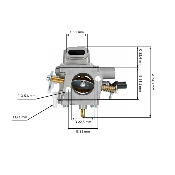 Karburátor pre motorové píly Stihl MS651 MS661 typ Zama (OEM 11441200610 11441200600)