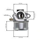 Karburátor pre motory Briggs & Stratton (OEM 799868 14111 497586 498170 498254 497314 497347 694202 693909 692648 799872 790821 498255)
