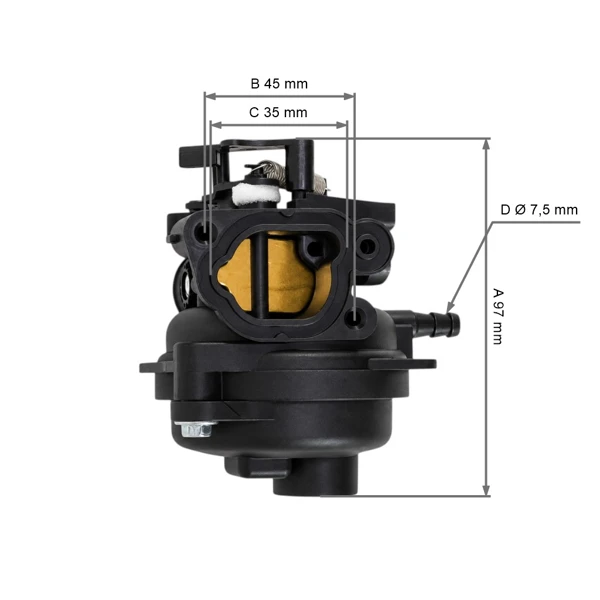 Karburátor pre motory Briggs & Stratton Seria 550e 575ex automatický sýtič (OEM 591109 597595 84001041)