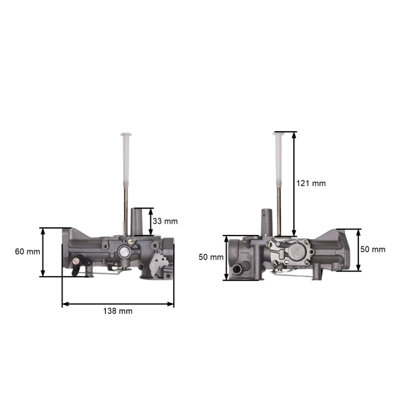 Karburátor pre motory Briggs & Stratton výkon 5,0 PS (OEM 498298 692784 495951 495426 490533)