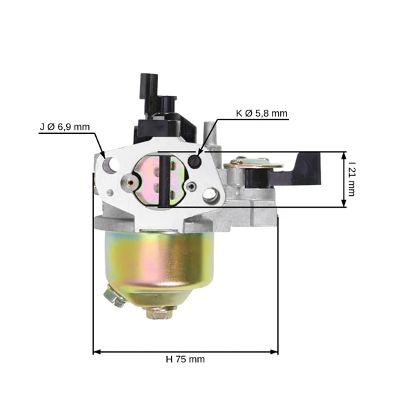 Karburátor pre motory Honda GX120 (OEM 16100-ZH7-W51)