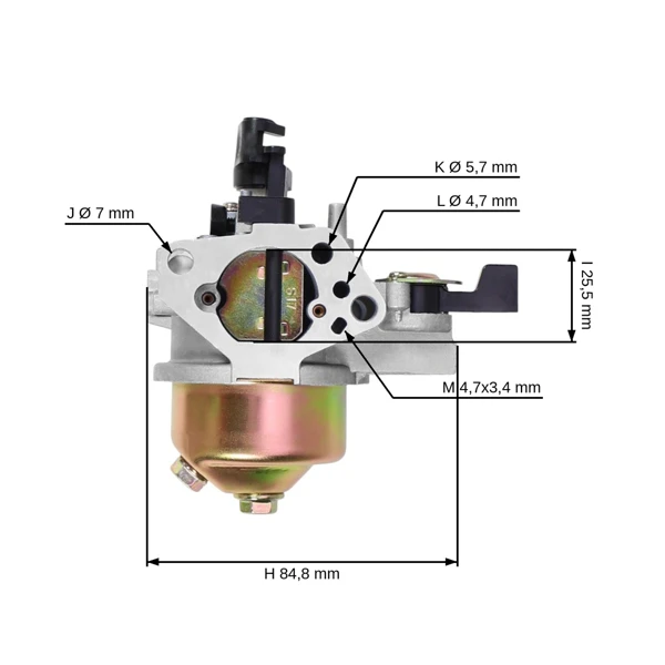 Karburátor pre motory Honda GX240 GX270 8,0 PS - 9,0 PS (OEM 16100ZE2W71 1616100ZH9 16100-ZE2-W71 16100-ZH9-W21 1616100-ZH9-820)