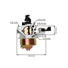 Karburátor pre motory Honda GX340 GX390 výkon 11,0 PS - 13,0 PS (OEM 16100ZF6V01 16100-ZF6-V01 16100-ZF6-V00 16100-ZF2-V00 16100-ZF2-V01)