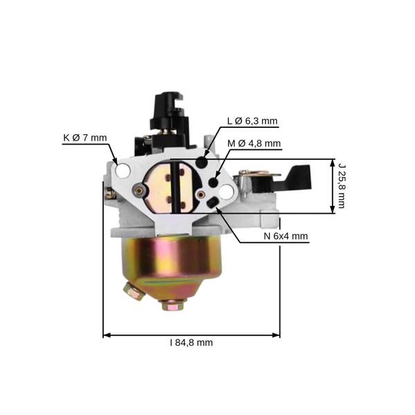Karburátor pre motory Honda GX340 GX390 výkon 11,0 PS - 13,0 PS (OEM 16100ZF6V01 16100-ZF6-V01 16100-ZF6-V00 16100-ZF2-V00 16100-ZF2-V01)