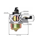 Karburátor pre motory Honda GX340 GX390 výkon 11,0 PS - 13,0 PS (OEM 16100ZF6V01 16100-ZF6-V01,16100-ZF6-V00 16100-ZF2-V00 16100-ZF2-V01)