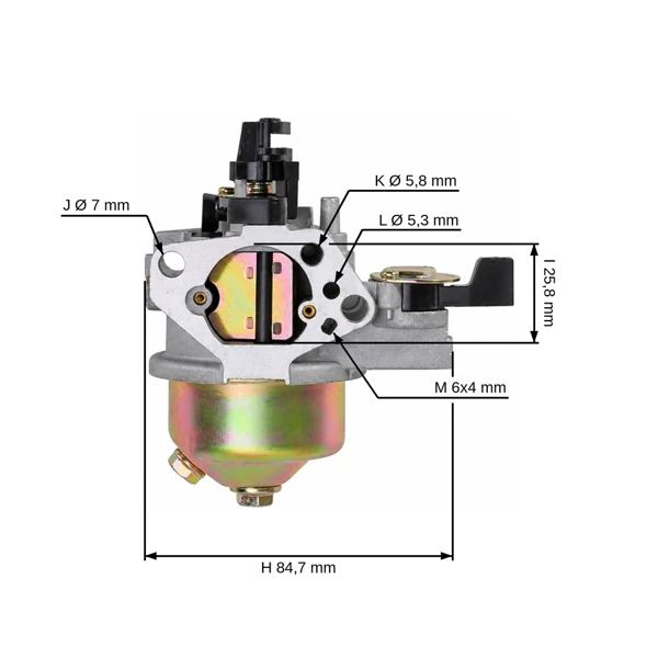 Karburátor pre motory Honda GX340 GX390 výkon 11,0 PS - 13,0 PS (OEM 16100ZF6V01 16100-ZF6-V01,16100-ZF6-V00 16100-ZF2-V00 16100-ZF2-V01)