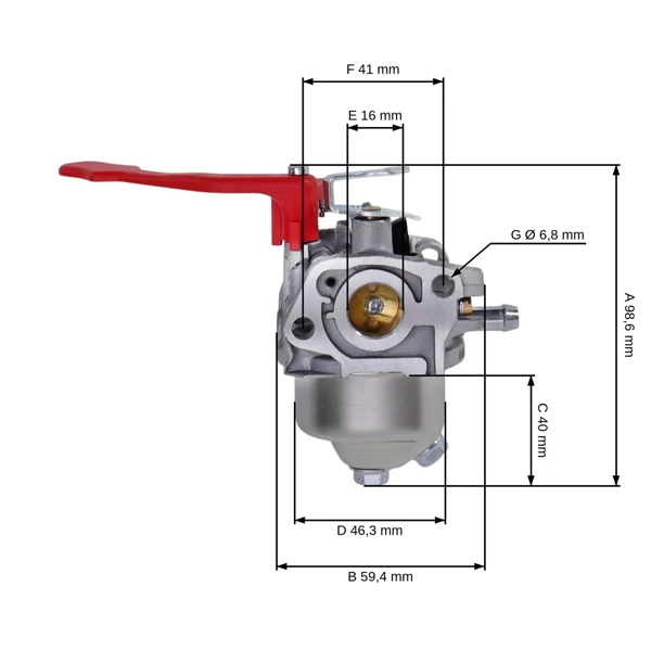 Karburátor pre motory Zongshen NH150H (OEM 100081856-0001)