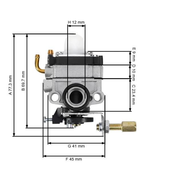 Karburátor pre OLEO-MAC Oleomac Sparta 250 S 250 T 250 TR OS 255 A007282