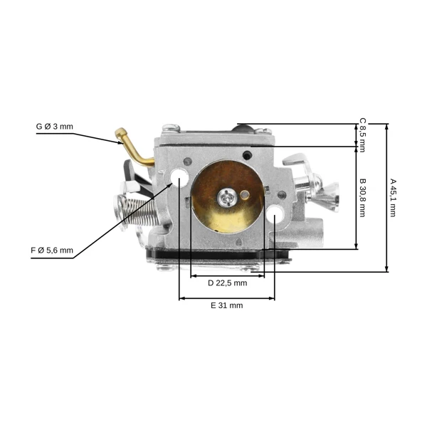 Karburátor pre rozbrusovacie píly Husqvarna K960 KV960 K960 Chain K960 RESCUE K960 Ring (OEM 502623201)