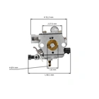 Karburátor s kompenzátorom pre motorové píly Stihl MS240 MS260 024 026 typ WT-590 (OEM 11211200616)