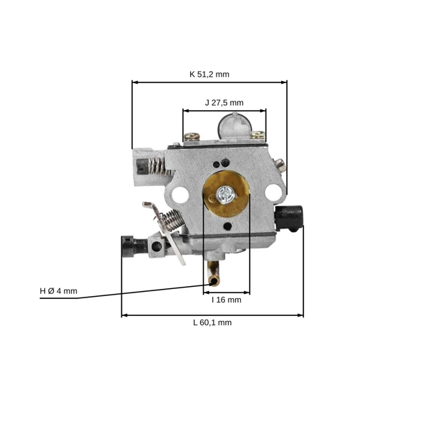 Karburátor s kompenzátorom pre motorové píly Stihl MS240 MS260 024 026 typ WT-590 (OEM 11211200616)