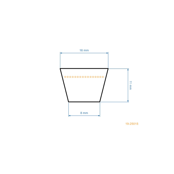 Klinový remeň 1225 mm x 1293 mm pre záhradné traktory MTD (OEM 754-0444 954-0444)