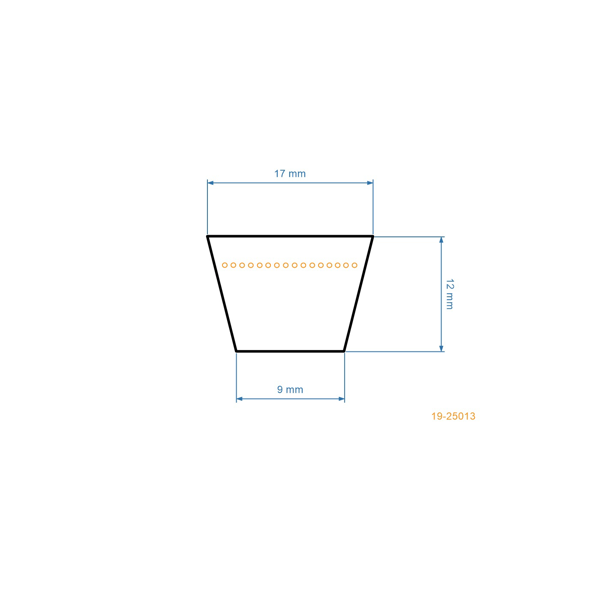 Klinový remeň 1261 mm x 1321 mm x mm pre záhradné traktory MTD Yard Man Bolens Fleurelle Raiffeisen (OEM 754-0629 954-0629)