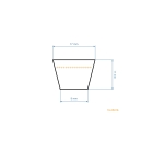 Klinový remeň 1670 mm x 1730 mm x mm pre záhradné traktory MTD MasterCut Brill Yardman Gutbrod Fleurelle Raiffeisen Iseki (OEM 754-0626 954-0626)