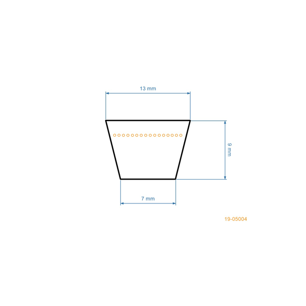 Klinový remeň 2060 mm x 2110 mm x 13 mm pre Husqvarna Partner Jonsered Poulan McCulloch Craftsman Weed Eater (OEM 532140294 180216)