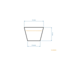 Klinový remeň 2210 mm x 2260 mm x 13 mm pre záhradné traktory Husqvarna Partner Jonsered Poulan McCulloch Craftsman (OEM 532126520 532419271 126520)