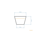 Klinový remeň 2353 mm x 2413 mm x mm pre záhradné traktory MTD Gutbrod Yard Man Bolens Fleurelle Raiffeisen (OEM 754-0632 954-0632)