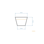 Klinový remeň 2404 mm x 2464 mm x mm pre záhradné traktory MTD Cub Cadet Gutbrod (OEM 754-0479A 954-0479A 754-0479 954-0479 954-047)