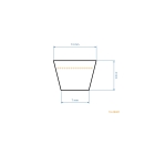 Klinový remeň 2438 mm x 2488 mm x 13 mm pre záhradné traktory Murray (OEM 037X87MA 37X87 710341)