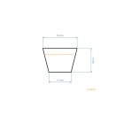 Klinový remeň 2607 mm x 2667 mm x mm pre záhradné traktory MTD Gutbrod Bolens Yardman (OEM 754-04069A 954-04069A 754-04069)