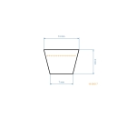 Klinový remeň 2650 mm x 2700 mm x 13 mm pre záhradné traktory Husqvarna Partner Poulan AYP (OEM 532405143 584453101 405143)