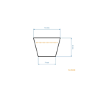 Klinový remeň 2769 mm x 2819 mm x 13 mm pre záhradné traktory Husqvarna Partner Jonsered Poulan McCulloch Craftsman (OEM 532405075 583294701 165631)