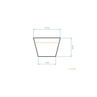 Klinový remeň 2819 mm x 2869 mm x 13 mm pre záhradné traktory Husqvarna Partner Jonsered Poulan McCulloch Craftsman (OEM 532441834 583560610 170140)