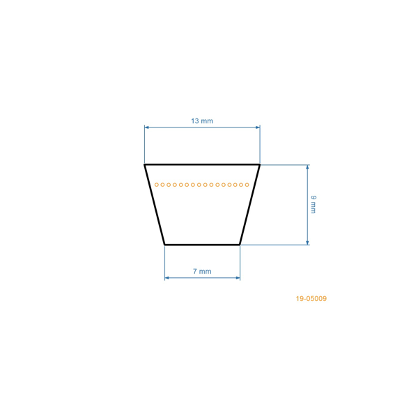 Klinový remeň 2819 mm x 2869 mm x 13 mm pre záhradné traktory Husqvarna Partner Jonsered Poulan McCulloch Craftsman (OEM 532441834 583560610 170140)