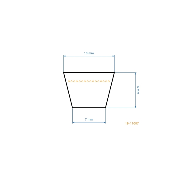 Klinový remeň 765 mm x 803 mm x 10 mm pre kosačky Castel Garden Honda Victus Stiga Honda Oleo-Mac (OEM 35064100/0 80056-VF4-003 1111920001)