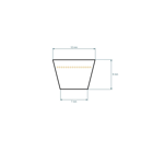 Klinový remeň pohonu nožov Castelgarden F72 13 mm x 1250 mm x 1300 mm (35061423/0, 135061423/0, 35061424/0, 135061424/0)