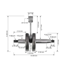 Kľukový hriadeľ pre krovinorezy Stihl FS160 FS180 FS220 FS280 FS290 FR220 (OEM 41190300400)