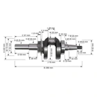 Kľukový hriadeľ pre motory Honda GX240 GX270 Zongshen 177F (OEM 13310ZH9000 13310ZH9010)